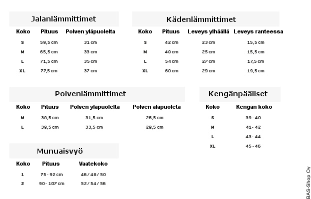 Löffler naisten vaatekoot