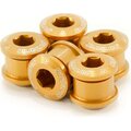 Garbaruk Chainring bolts 6mm CroMo - 5pcs Gold