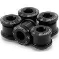 Garbaruk Chainring bolts 6mm CroMo - 5pcs Musta