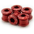 Garbaruk Chainring bolts 6mm CroMo - 5pcs Red