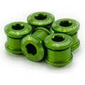 Garbaruk Chainring bolts 6mm CroMo - 5pcs Green