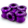 Garbaruk Chainring bolts 6mm CroMo - 5pcs Violet