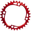 AbsoluteBlack Narrow Wide 4x104 bcd round chainring Red