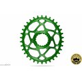 AbsoluteBlack Oval Chainring Direct Mount Singlespeed 32T for Cannondale Hollowgram Si, SiSL, SiSL2 Green