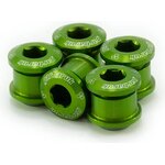 Garbaruk Chainring bolts 6mm CroMo - 5pcs Green