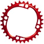 AbsoluteBlack Narrow Wide 4x104 bcd round chainring Red
