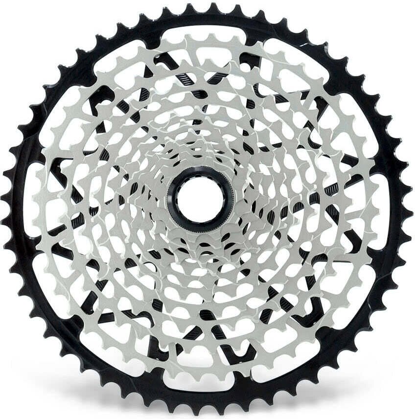 Garbaruk 12v Shimano Spline kasetti Musta/hopea