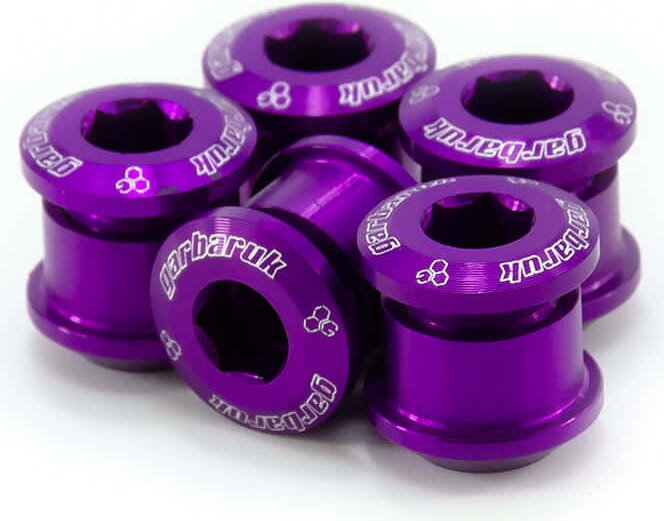 Garbaruk Chainring bolts 6mm CroMo - 5pcs Violet