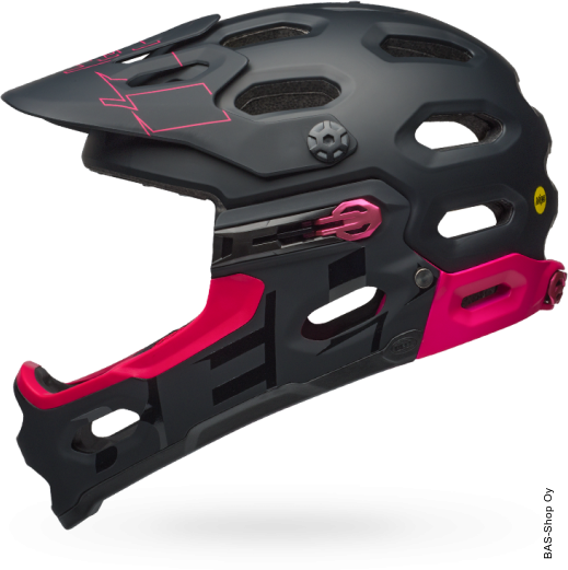 Bell Super 3R Mips Matte/Gloss Black/Cherry