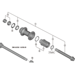 Shimano FH-M6010 vapaarattaan runko