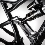 Our full carbon shock link is lighter and stiffer than alloy. Available on all models.