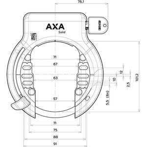 AXA Solid+ frame lock