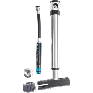 Crankbrothers Mini pump Klic HV Gauge and CO2 7,6 bar/110 psi Silver