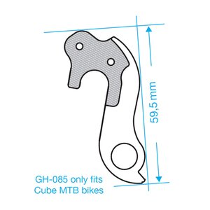 Union GH-085 Cube MTB pika-akselilla