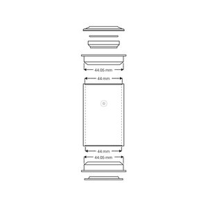 Stronglight ZS44/28,6 | ZS44/30 1-1/8” steel semi-integroitu ohjainlaakerisarja