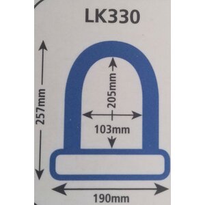 OXC U-lukko Shackle 12 Medium