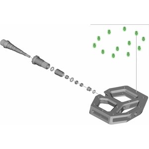 Shimano 1 Replacement Pins long