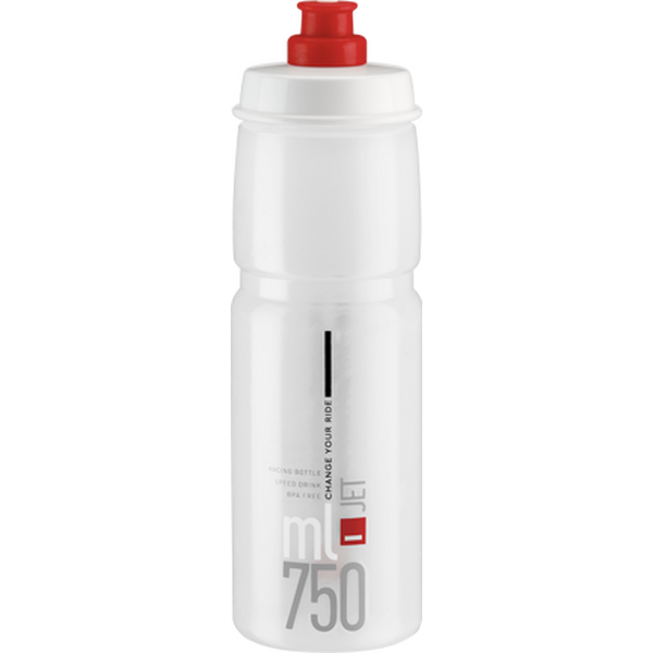 Elite Juomapullo Elite Jet kirkas, punainen logo 750ml