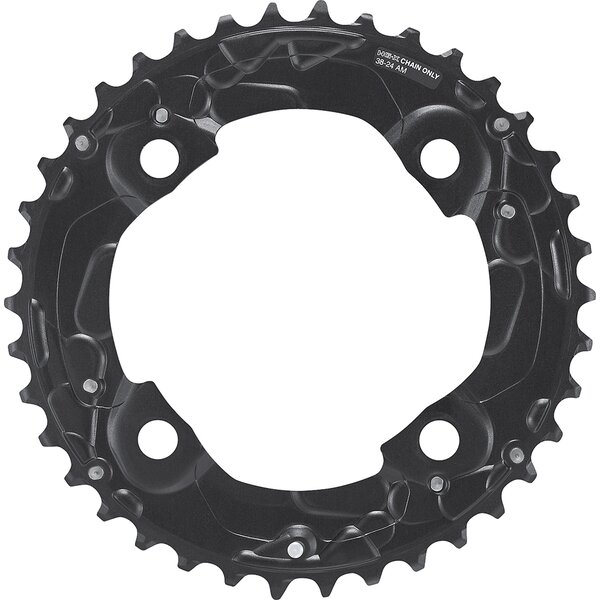 Shimano Eturatas 38T FC-M675 104mm, musta, 10v, AM-typ