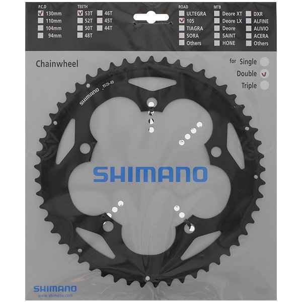 Shimano 105 FC-5700 53T 5x130 bcd double 10v chainring